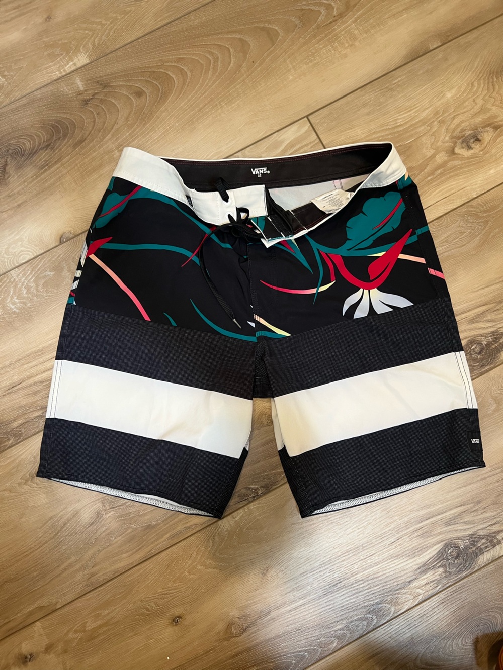 Vans Striped Swim Trunks
